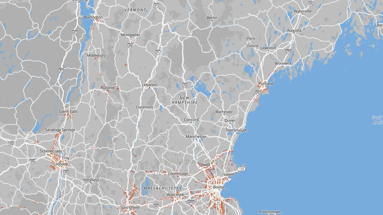 Transit Grade map of New Hampshire