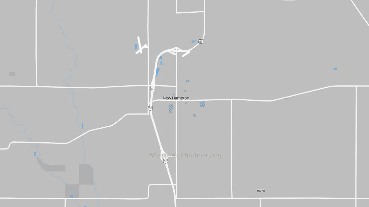 Transit Grade map of New Hampton, IA