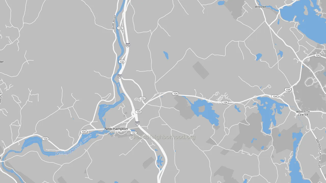 Transit Grade map of New Hampton, NH