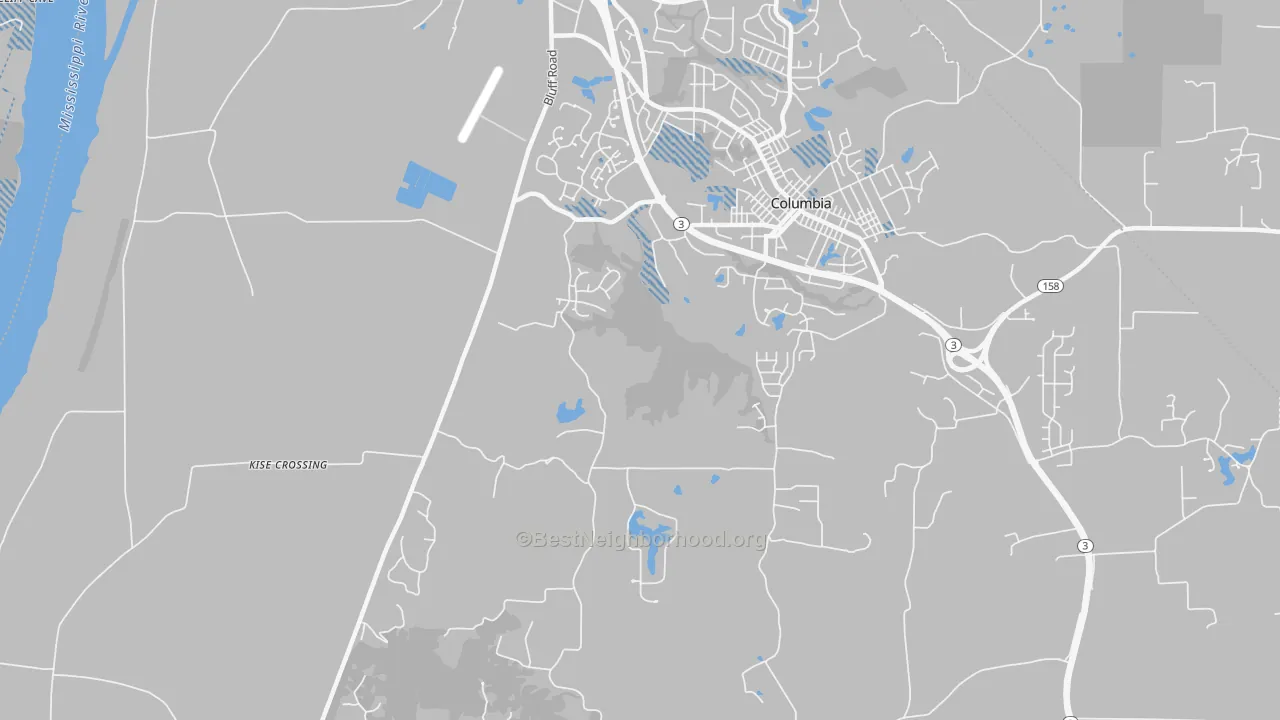 Transit Grade map of New Hanover, IL