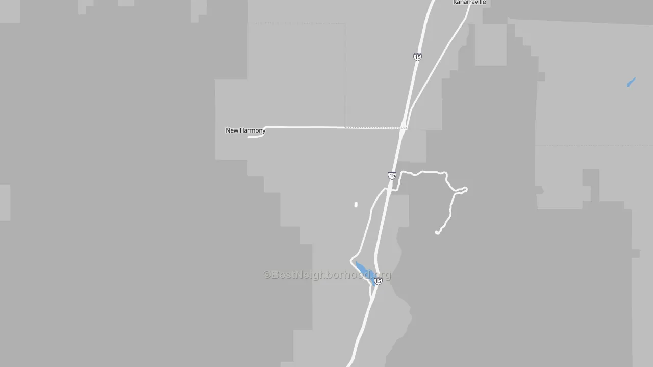 Transit Grade map of New Harmony, UT