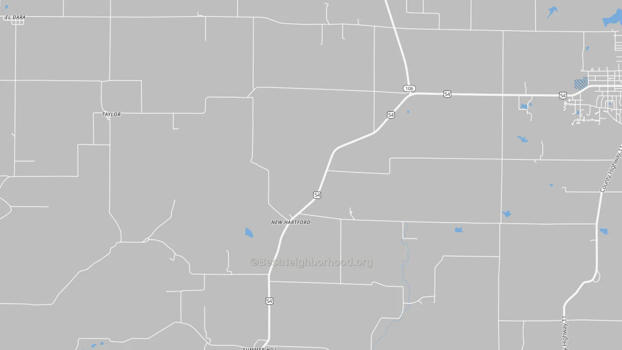 Transit Grade map of New Hartford, IL
