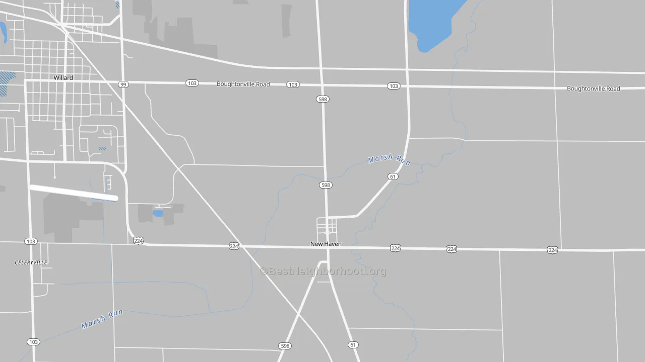 Transit Grade map of New Haven, OH