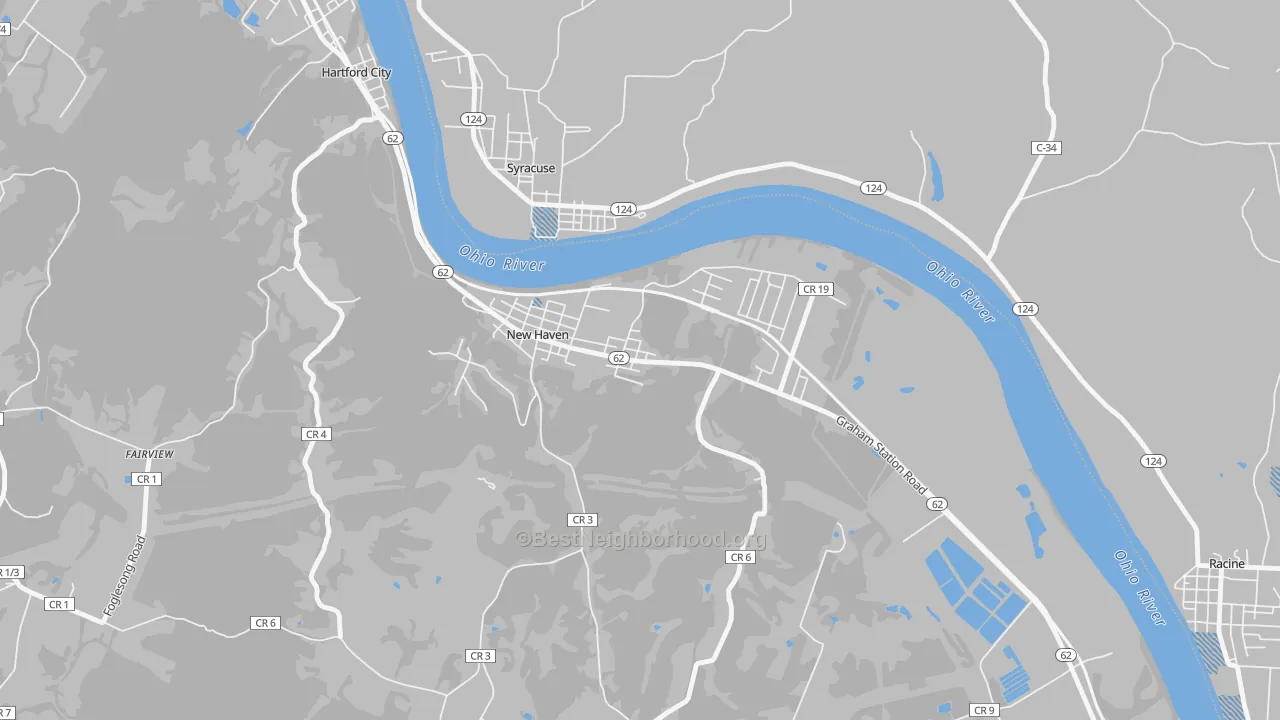 Transit Grade map of New Haven, WV
