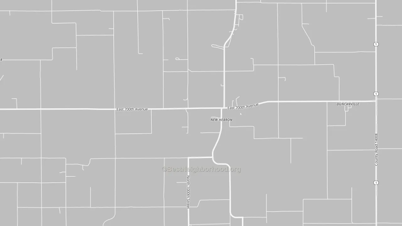 Transit Grade map of New Hebron, IL