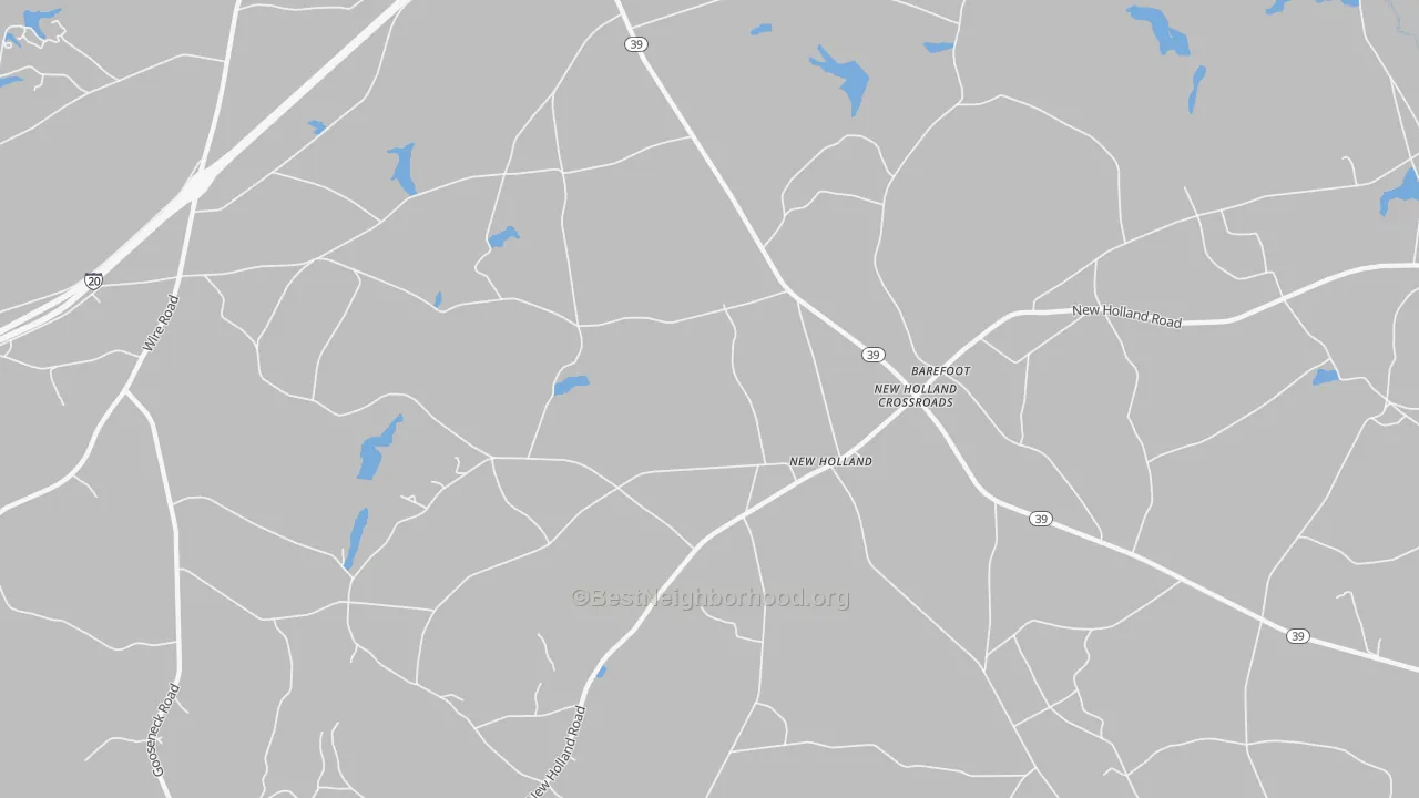 Transit Grade map of New Holland Crossroads, SC