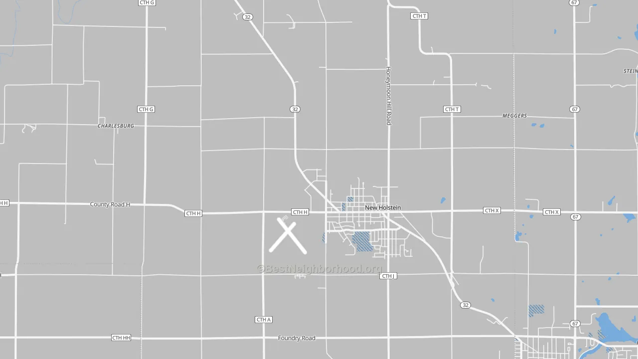 Transit Grade map of New Holstein, WI