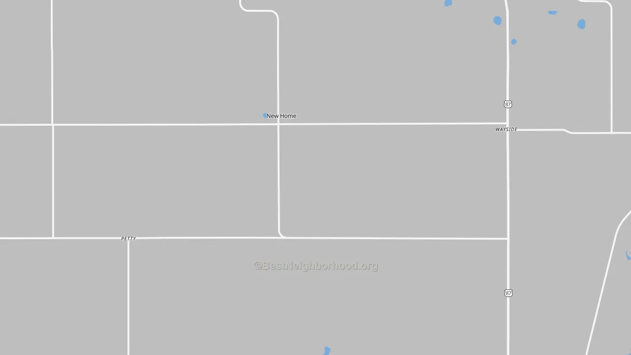 Transit Grade map of New Home, TX