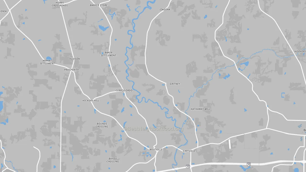 Transit Grade map of New Hope, FL