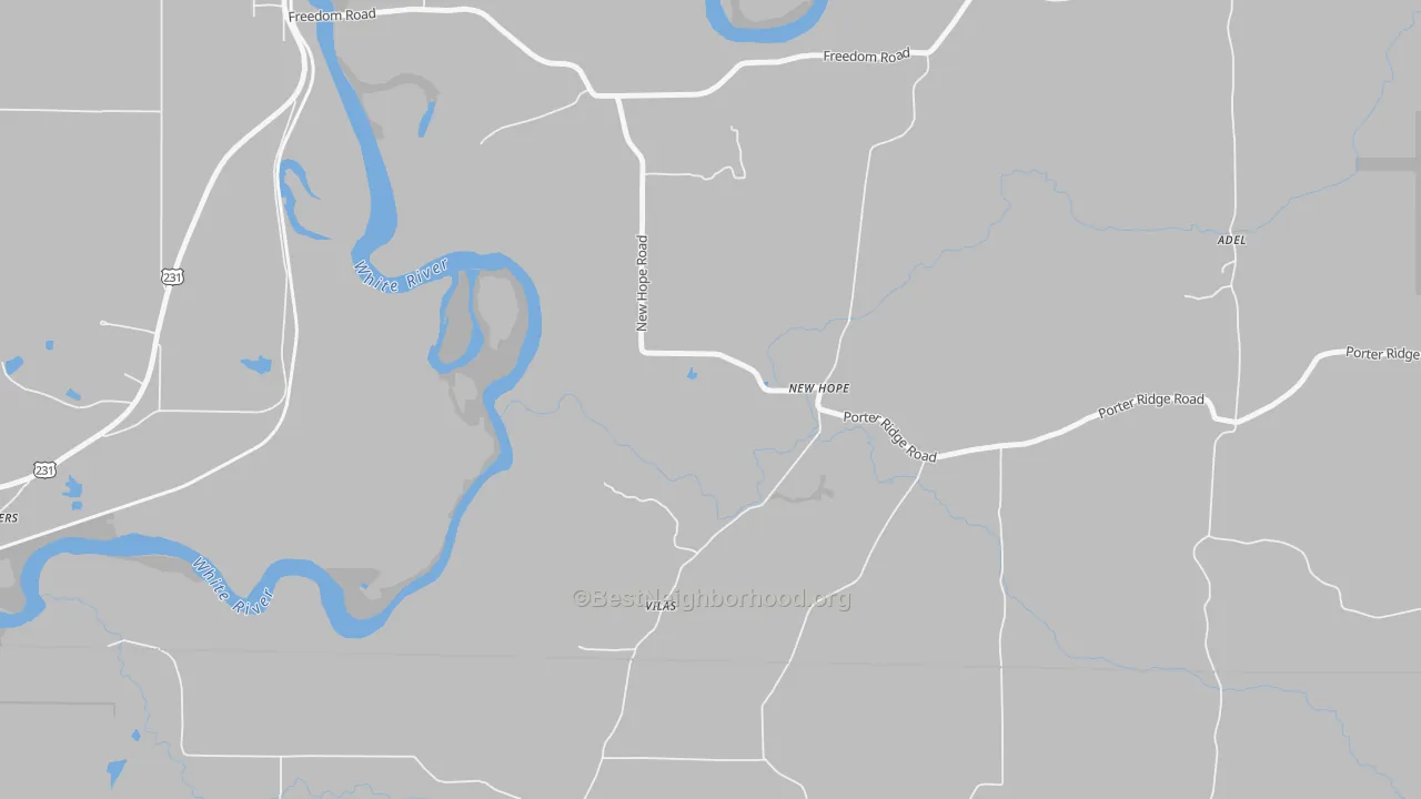 Transit Grade map of New Hope, IN