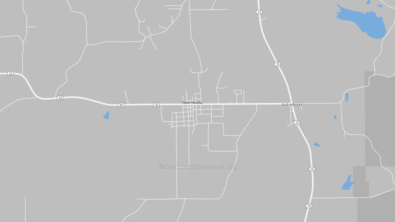 Transit Grade map of New Houlka, MS