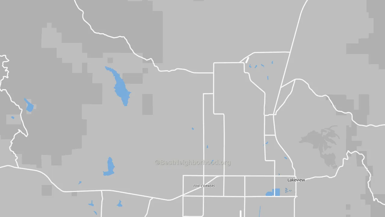 Transit Grade map of New Idaho, OR