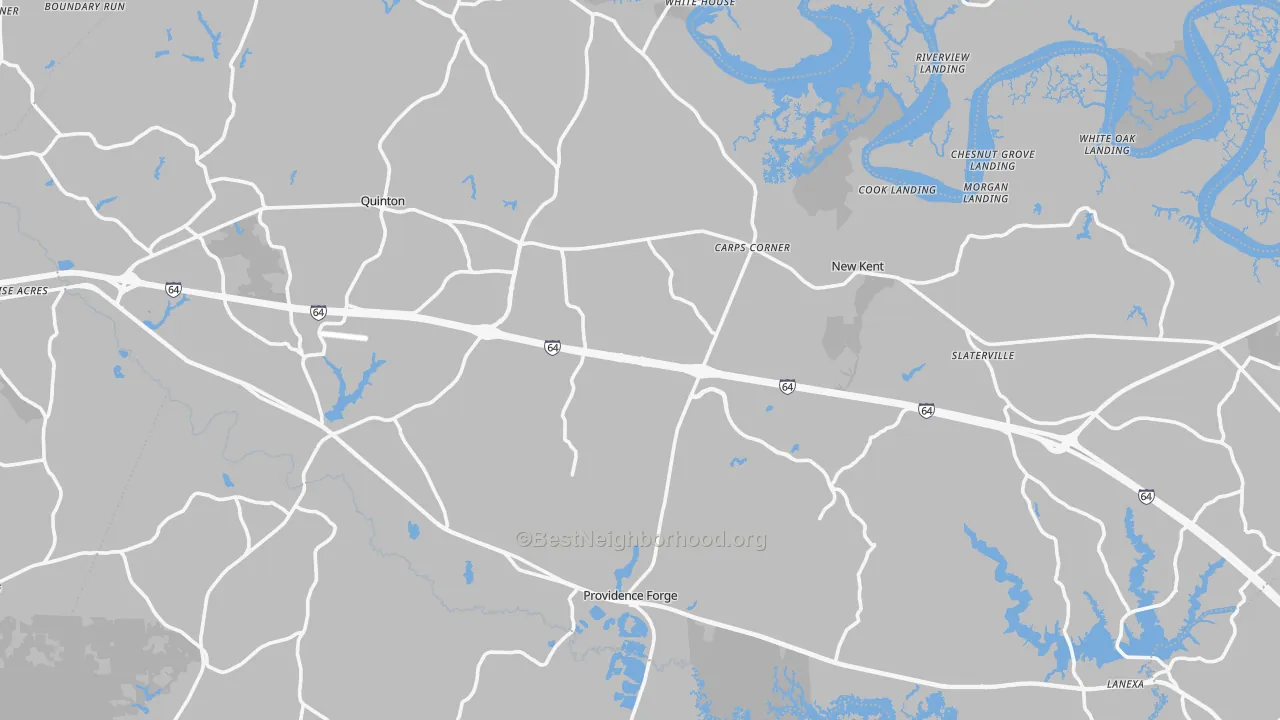 Transit Grade map of New Kent County, VA