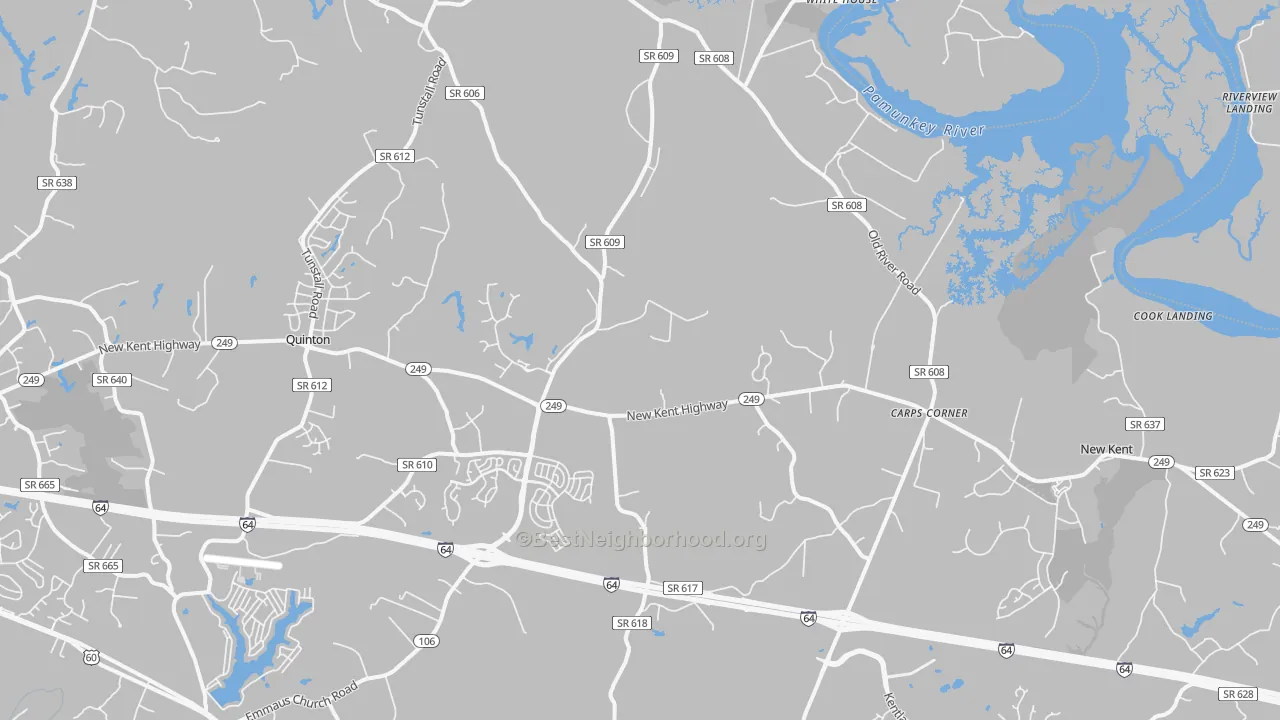 Transit Grade map of New Kent, VA