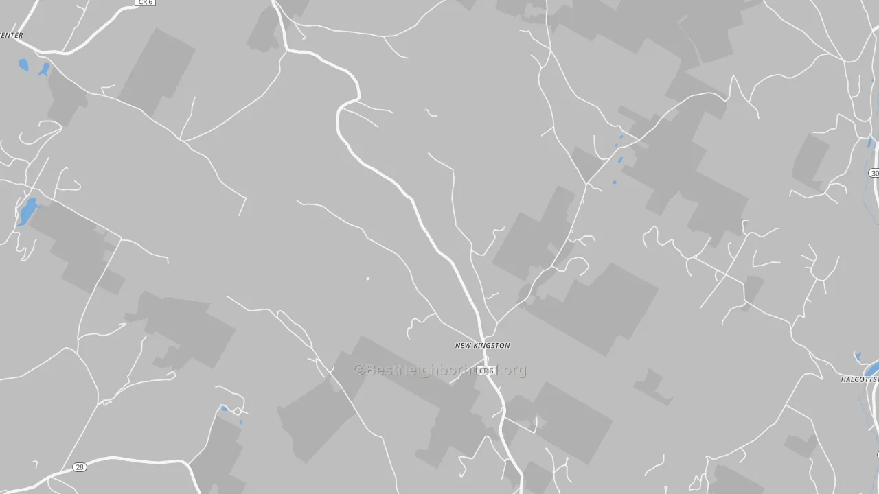 Transit Grade map of New Kingston, NY