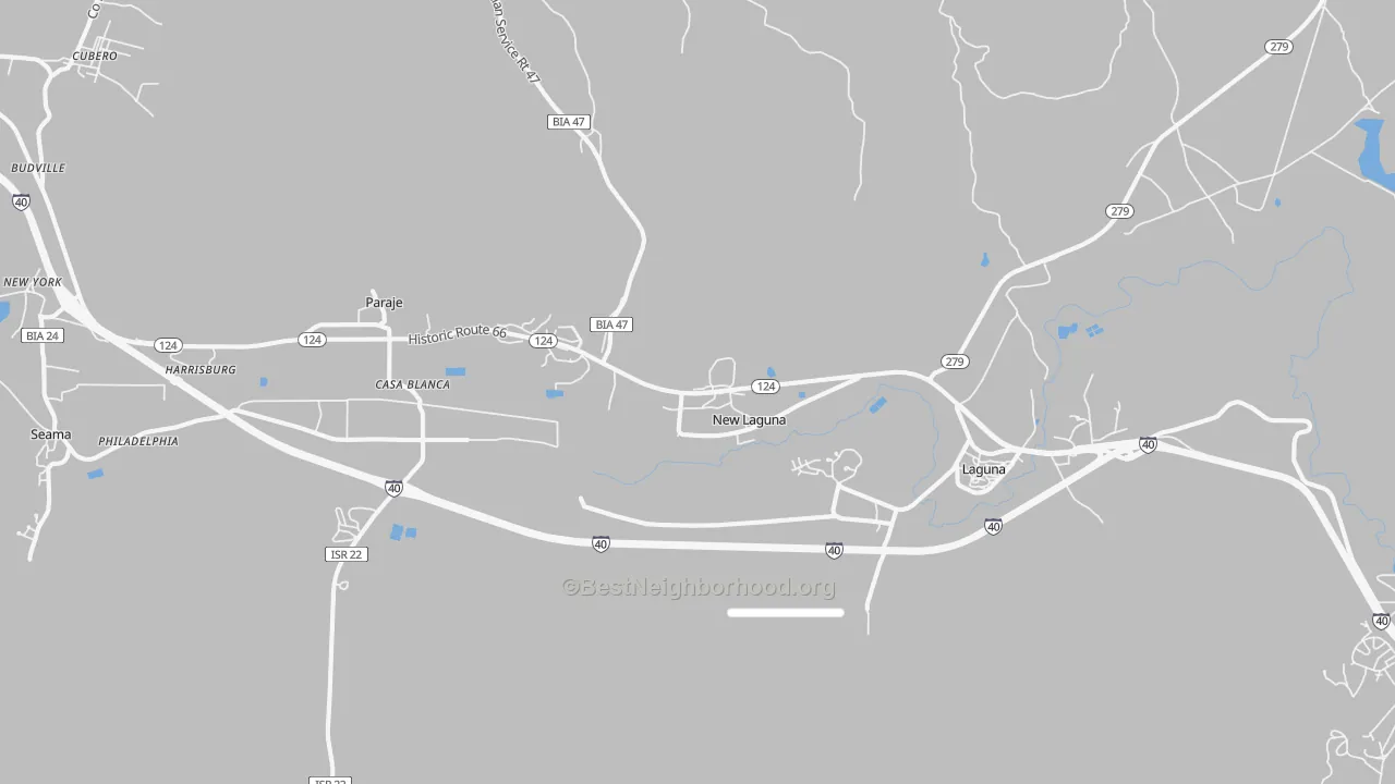 Transit Grade map of New Laguna, NM