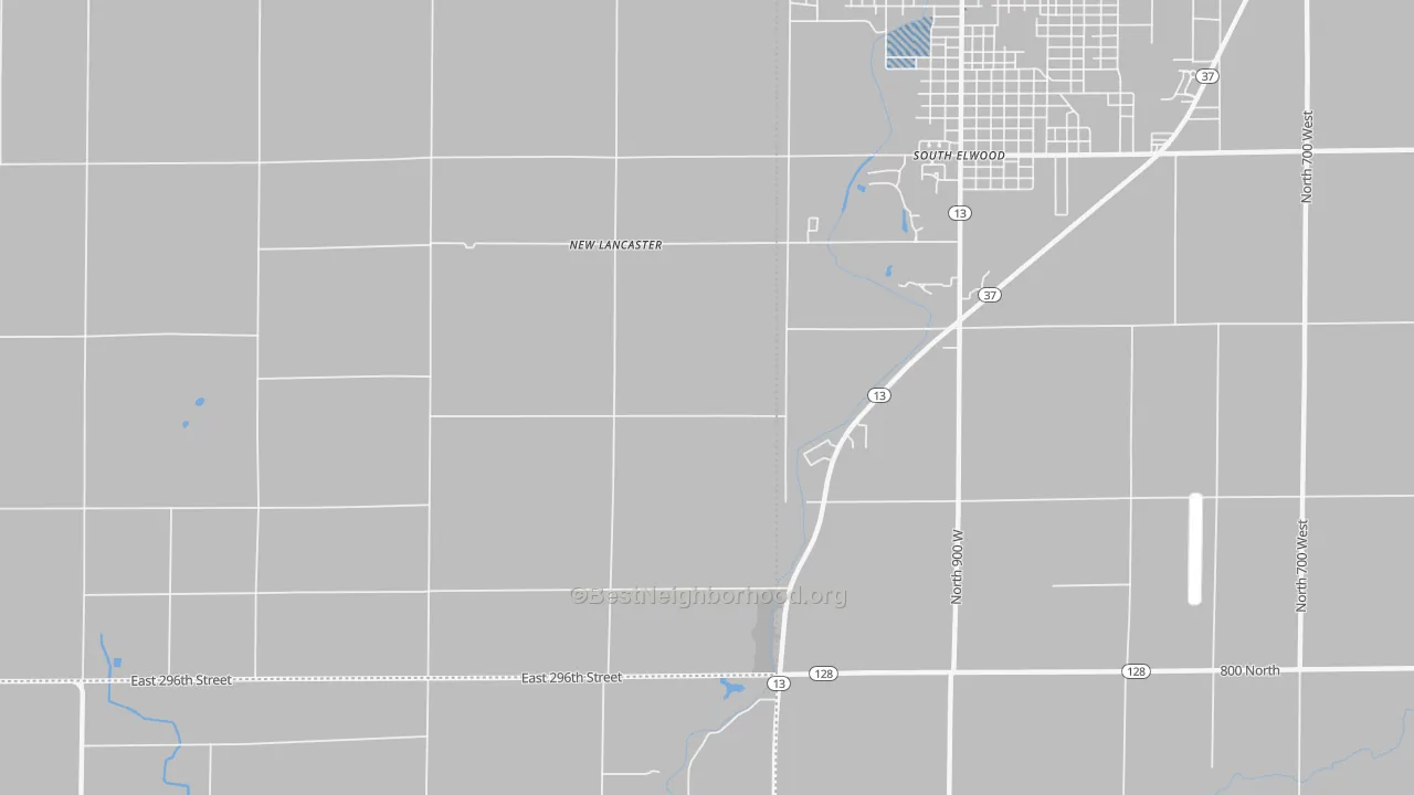 Transit Grade map of New Lancaster, IN