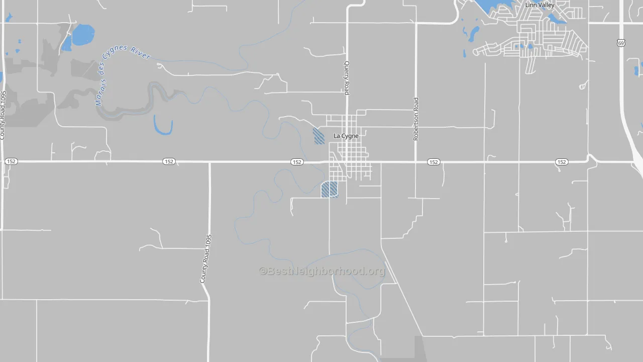 Transit Grade map of New Lancaster, KS