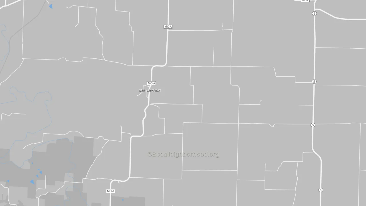 Transit Grade map of New Lebanon, MO