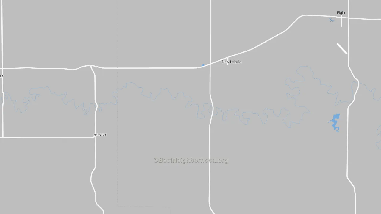 Transit Grade map of New Leipzig, ND
