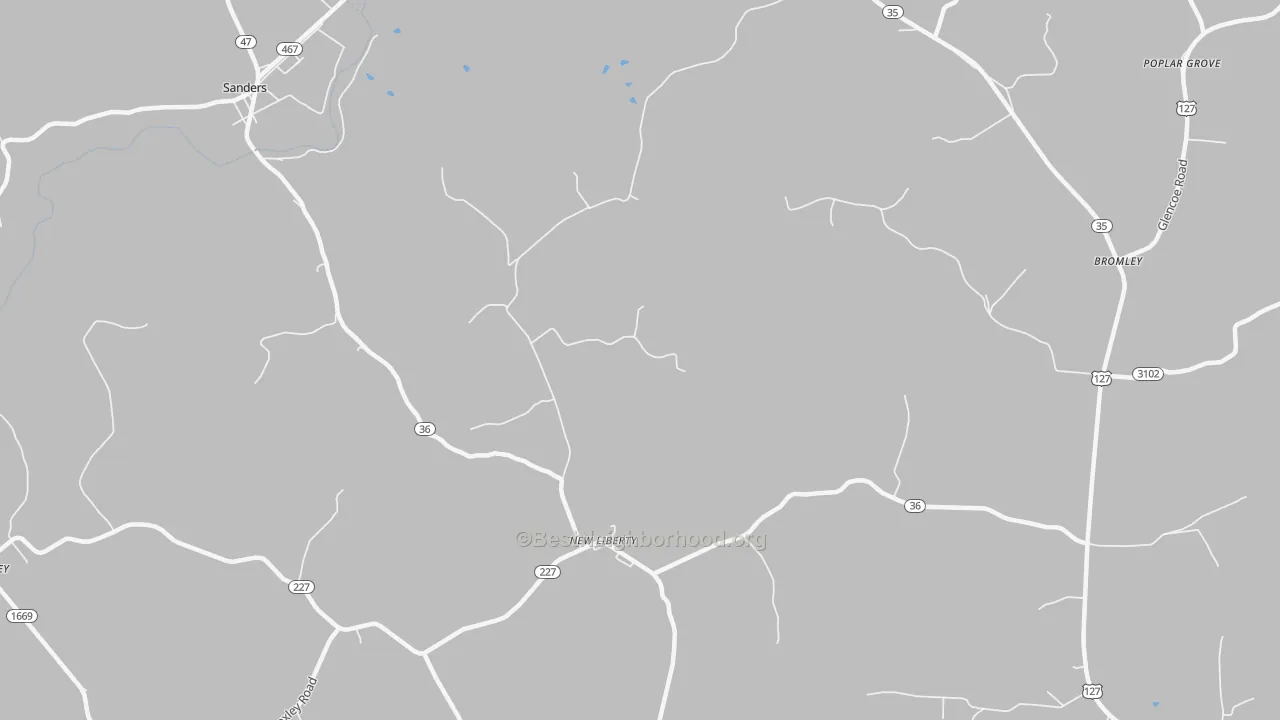 Transit Grade map of New Liberty, KY