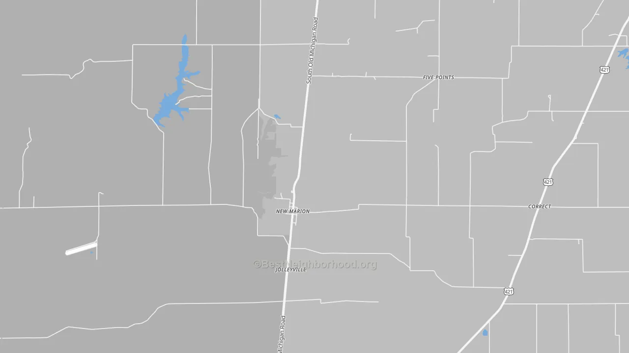 Transit Grade map of New Marion, IN