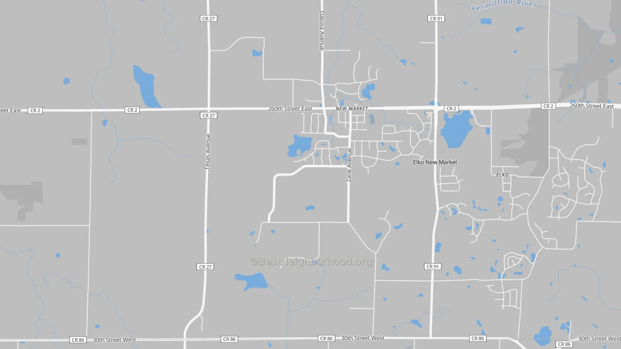Transit Grade map of New Market, MN