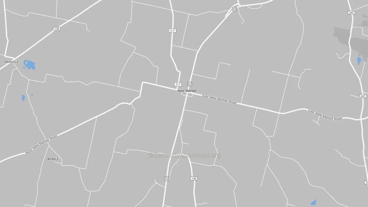 Transit Grade map of New Market, OH