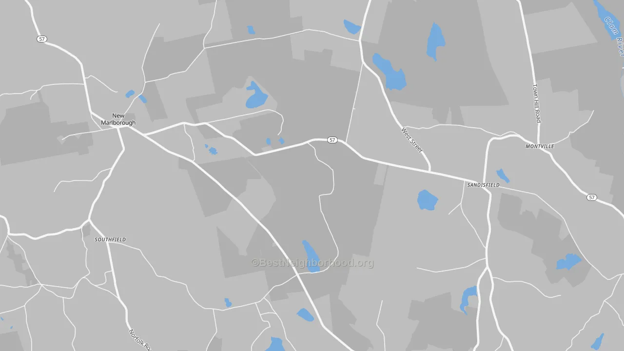Transit Grade map of New Marlboro, MA
