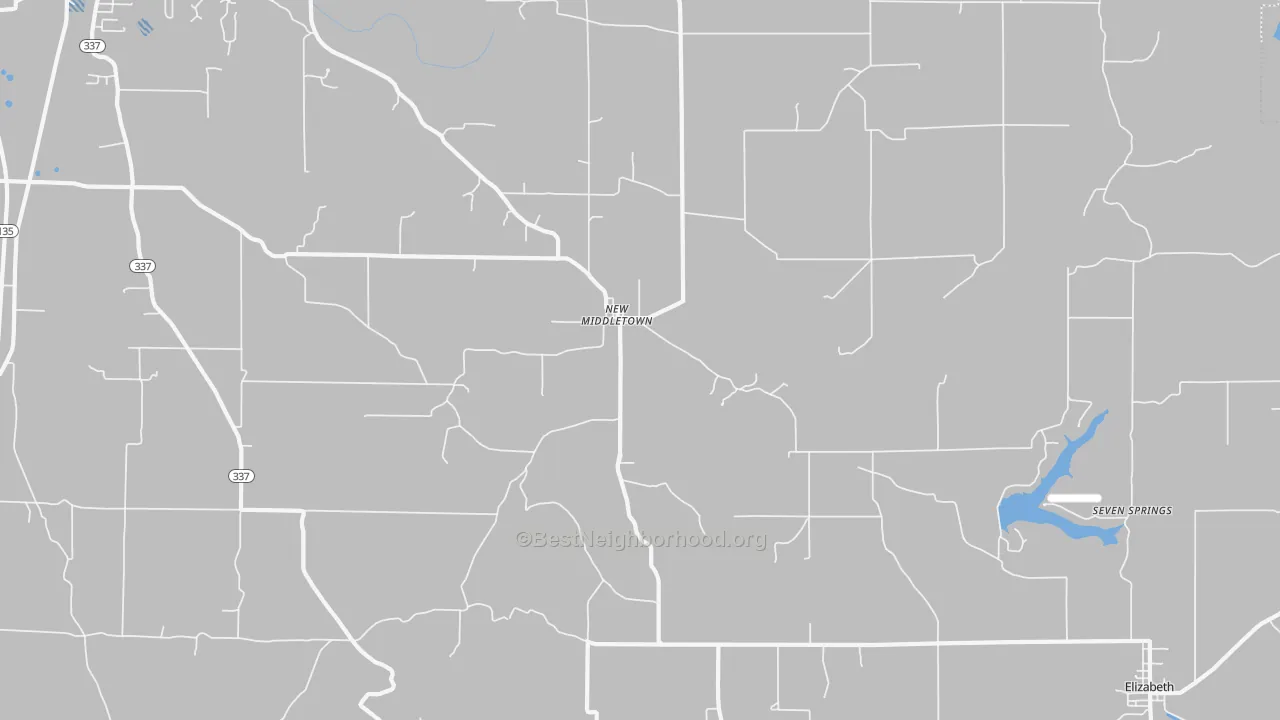 Transit Grade map of New Middletown, IN