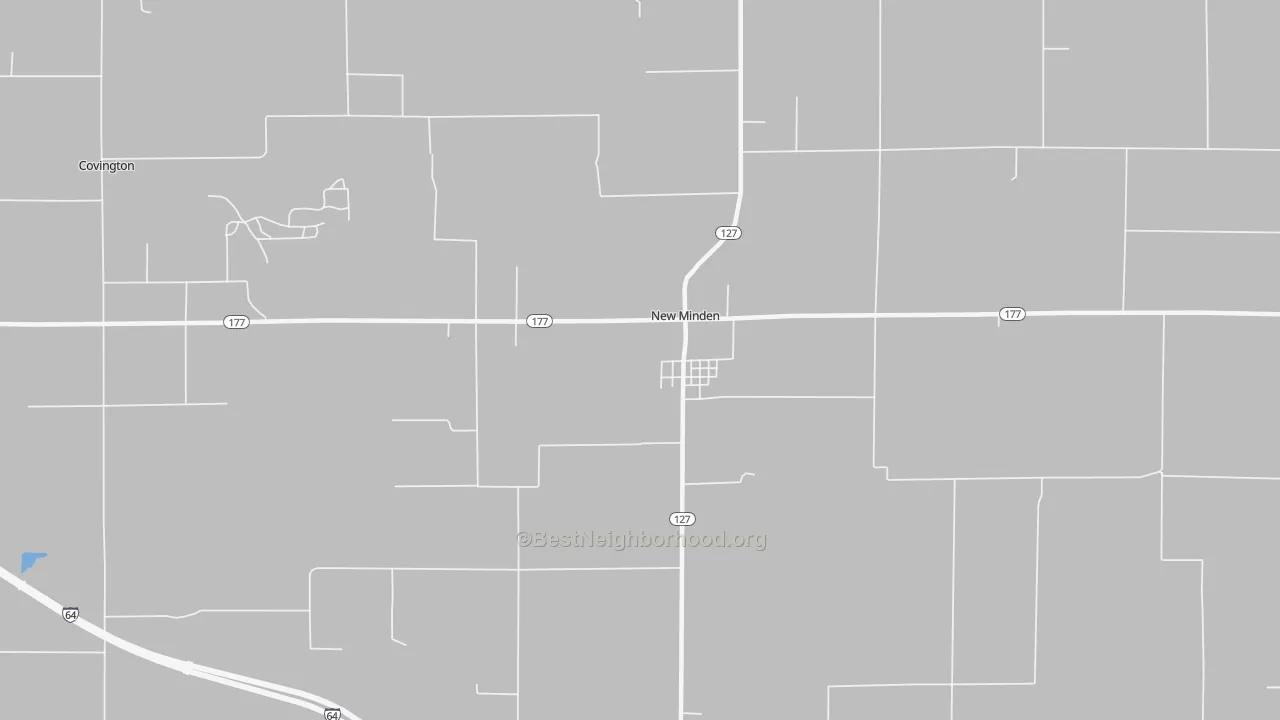 Transit Grade map of New Minden, IL