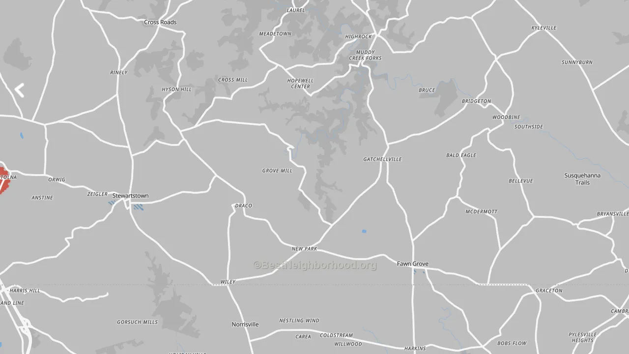 Transit Grade map of New Park, PA