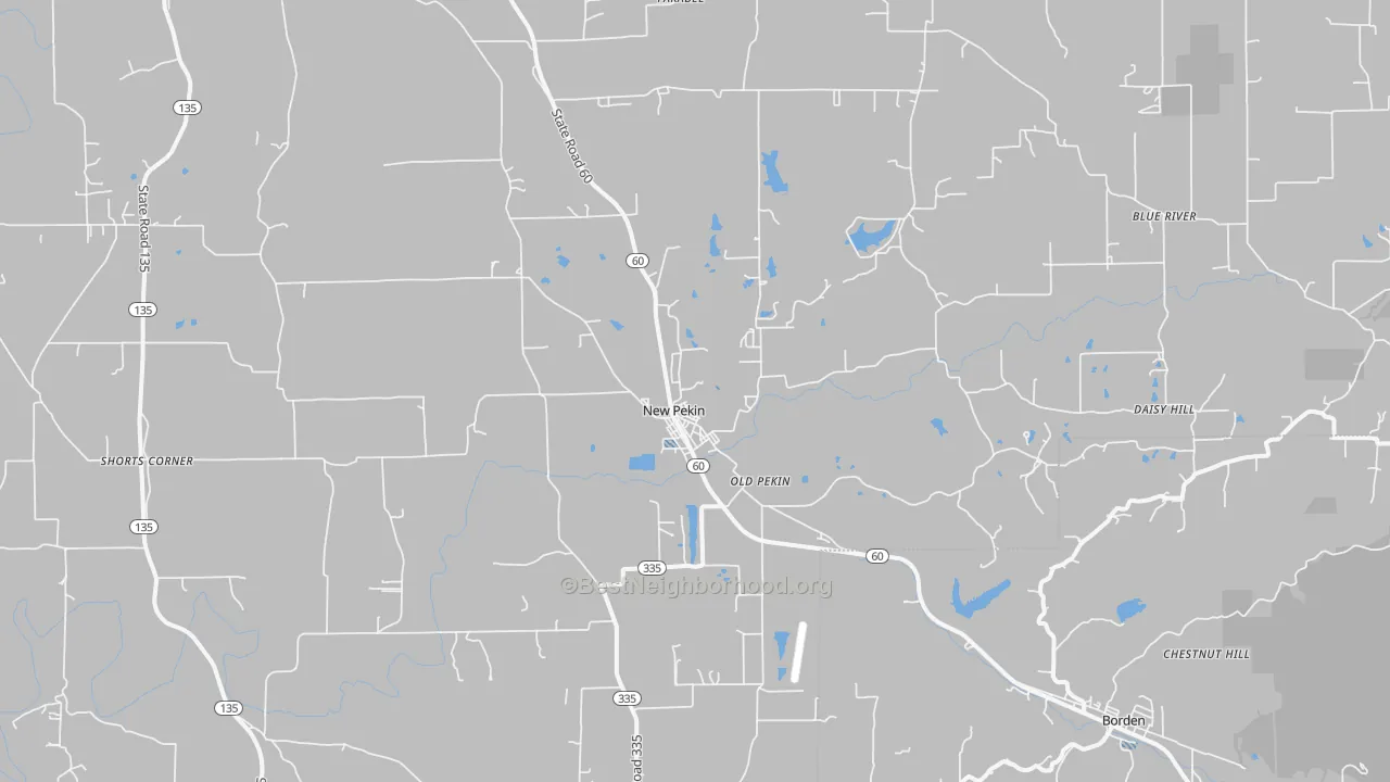 Transit Grade map of New Pekin, IN