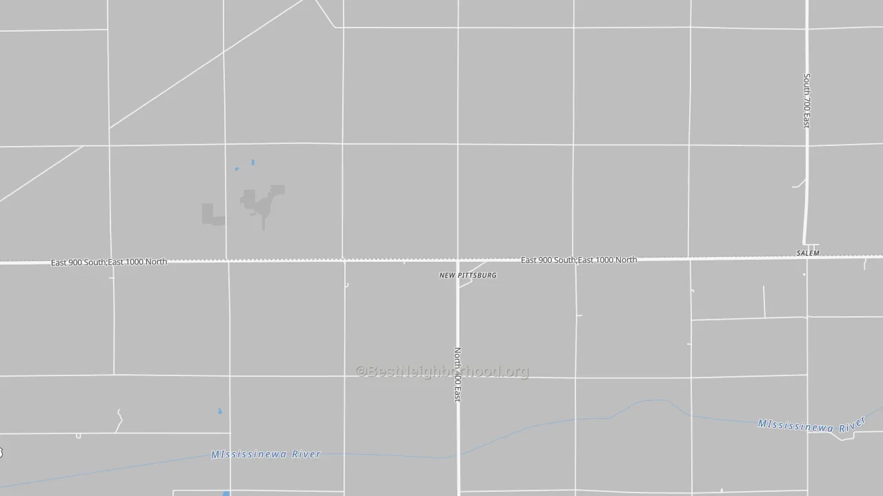 Transit Grade map of New Pittsburg, IN