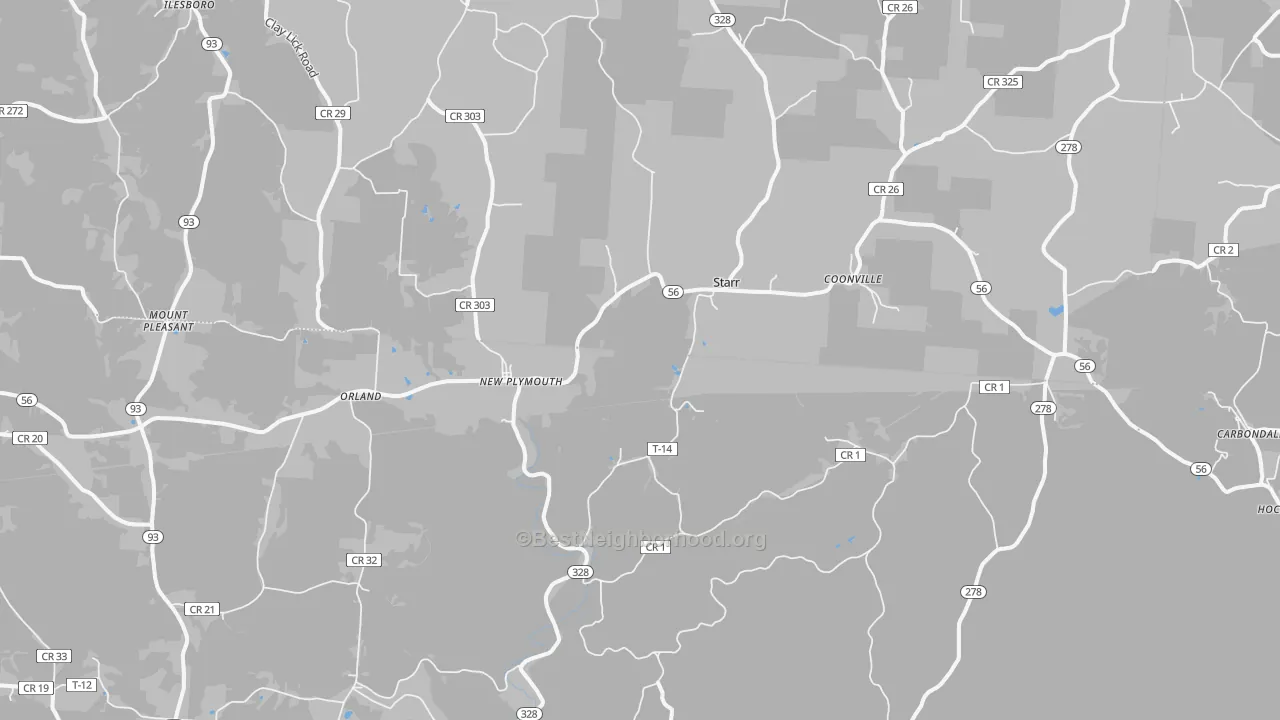 Transit Grade map of New Plymouth, OH