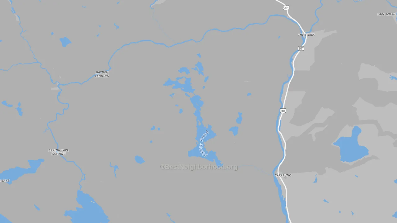Transit Grade map of New Portland, ME