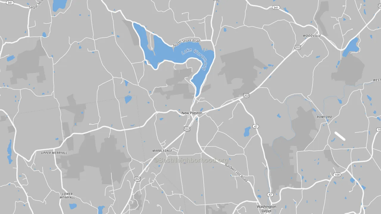 Transit Grade map of New Preston-Marble Dale, CT