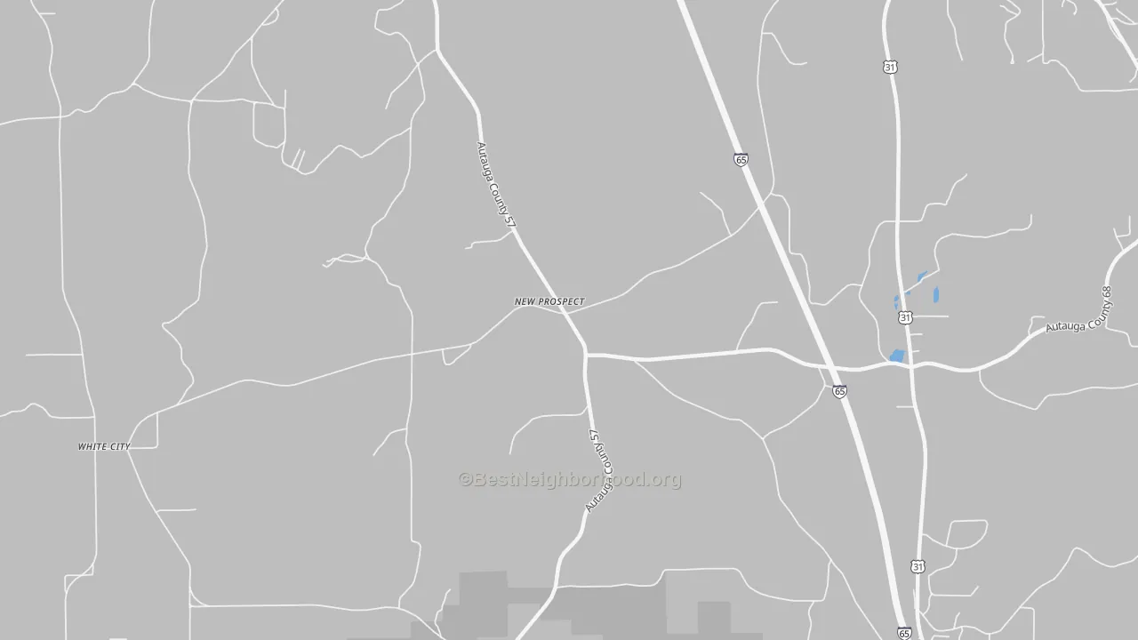 Transit Grade map of New Prospect, AL