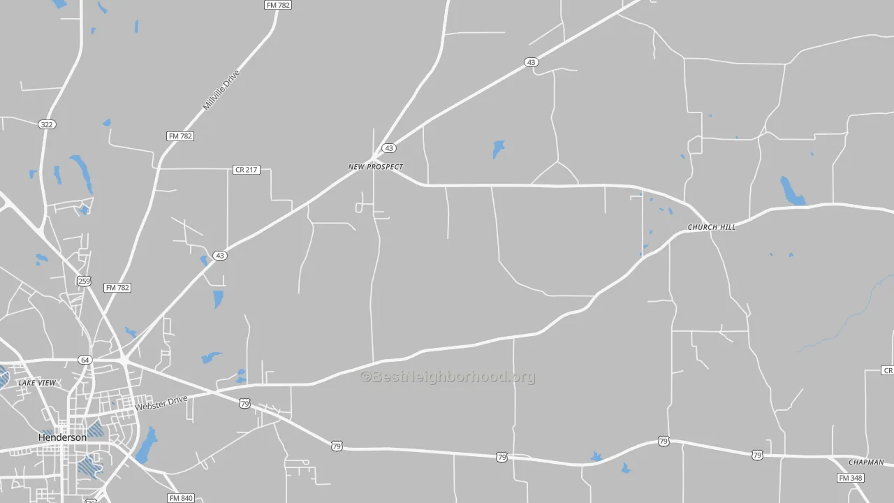 Transit Grade map of New Prospect, TX