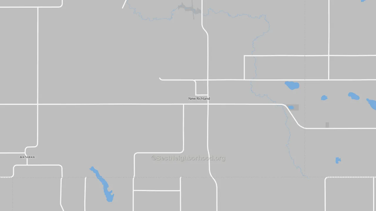 Transit Grade map of New Richland, MN