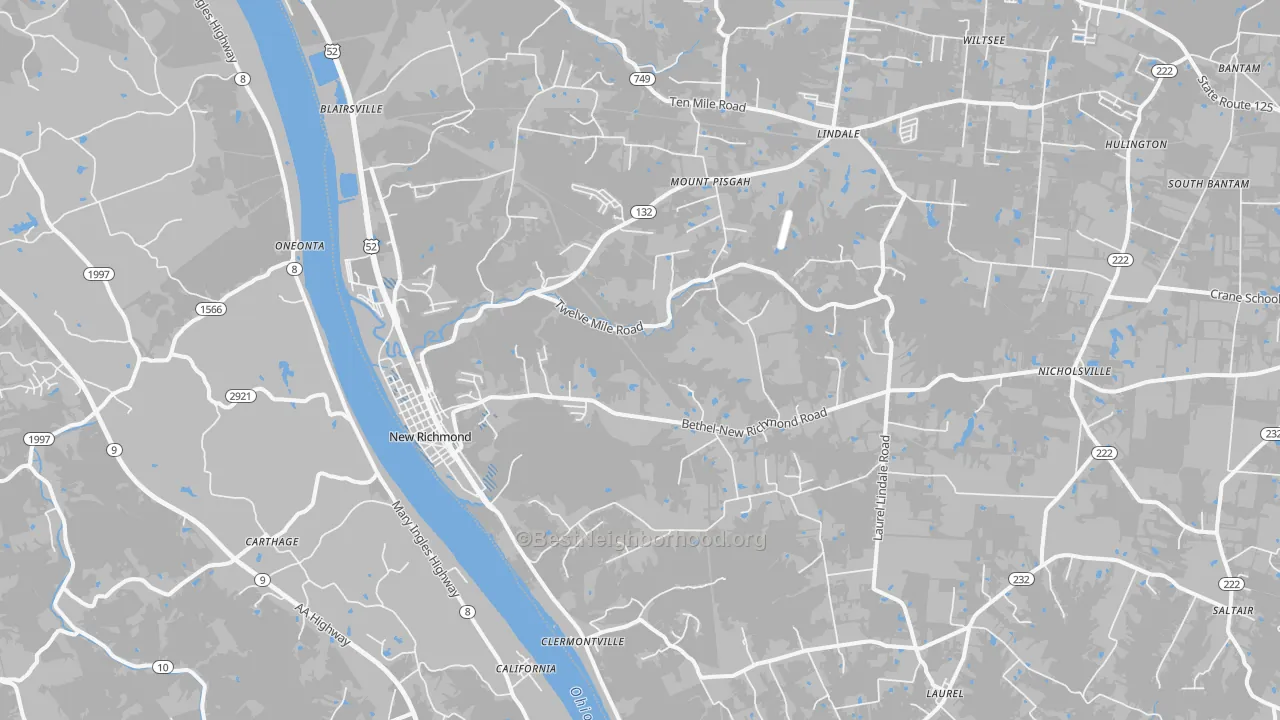 Transit Grade map of New Richmond, OH