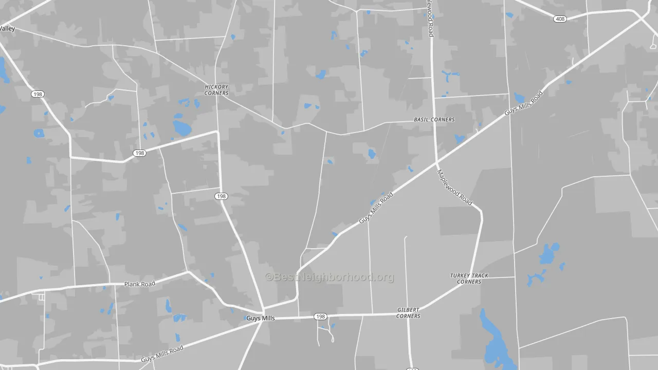 Transit Grade map of New Richmond, PA