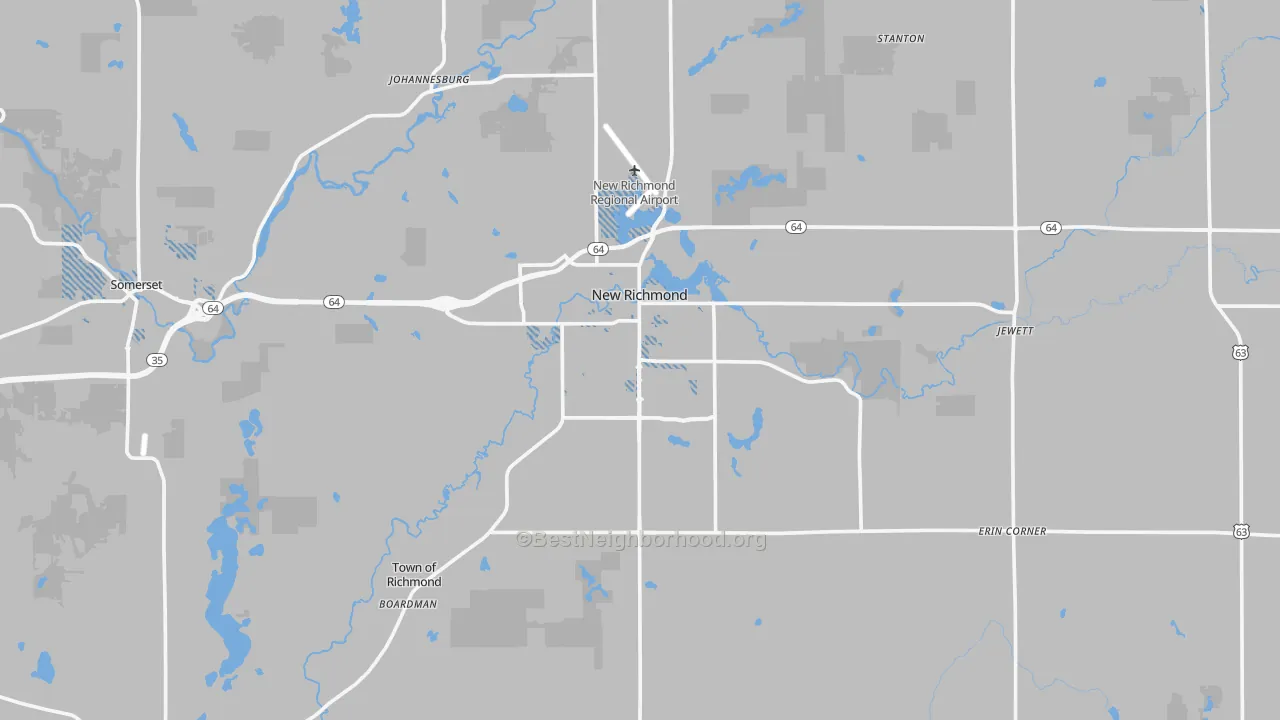 Transit Grade map of New Richmond, WI
