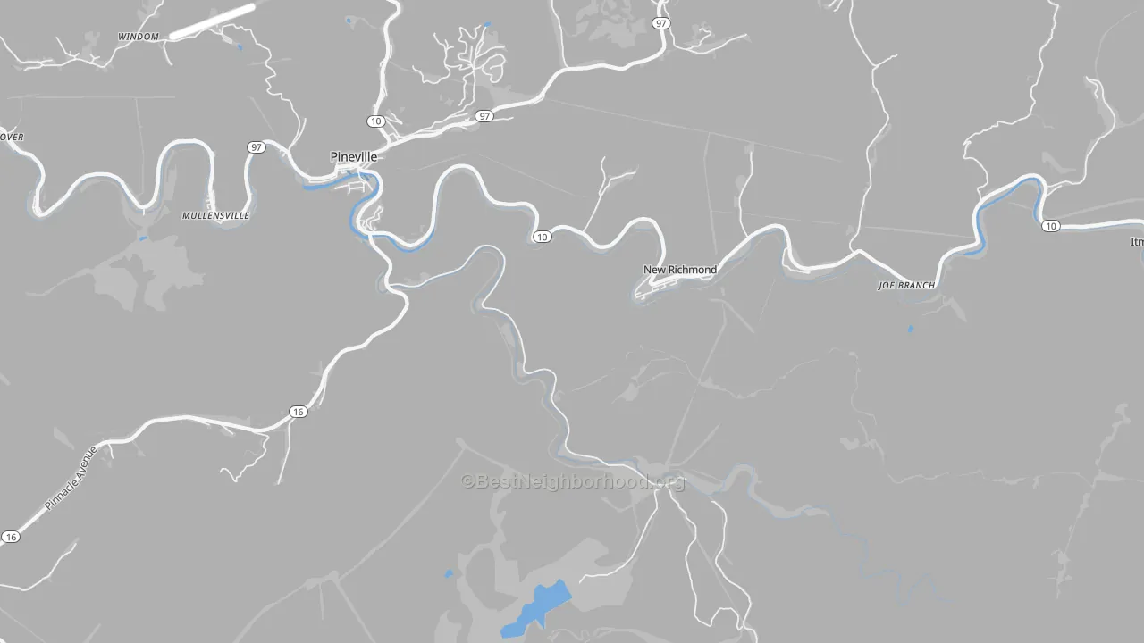 Transit Grade map of New Richmond, WV