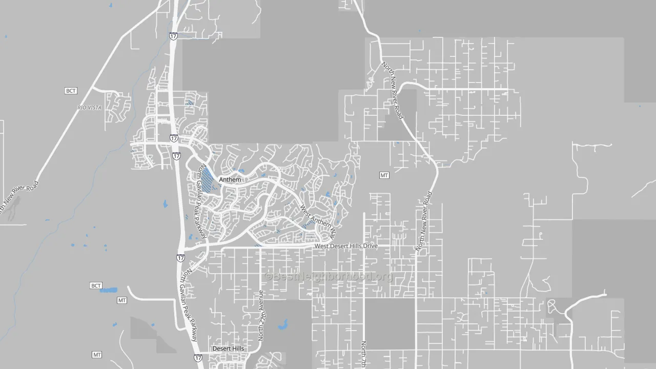 Transit Grade map of New River, AZ