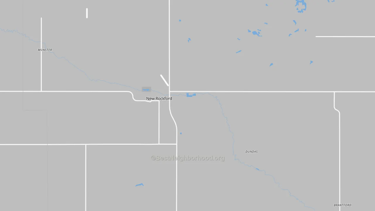 Transit Grade map of New Rockford, ND