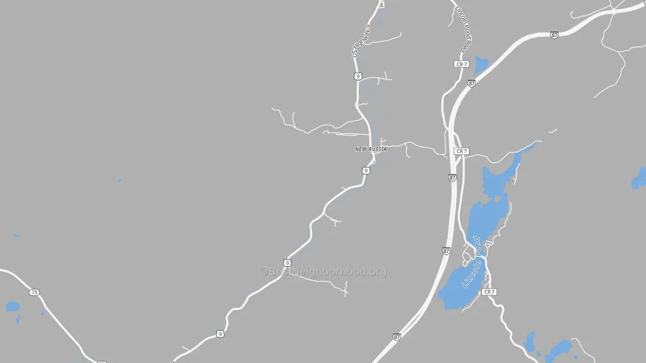 Transit Grade map of New Russia, NY