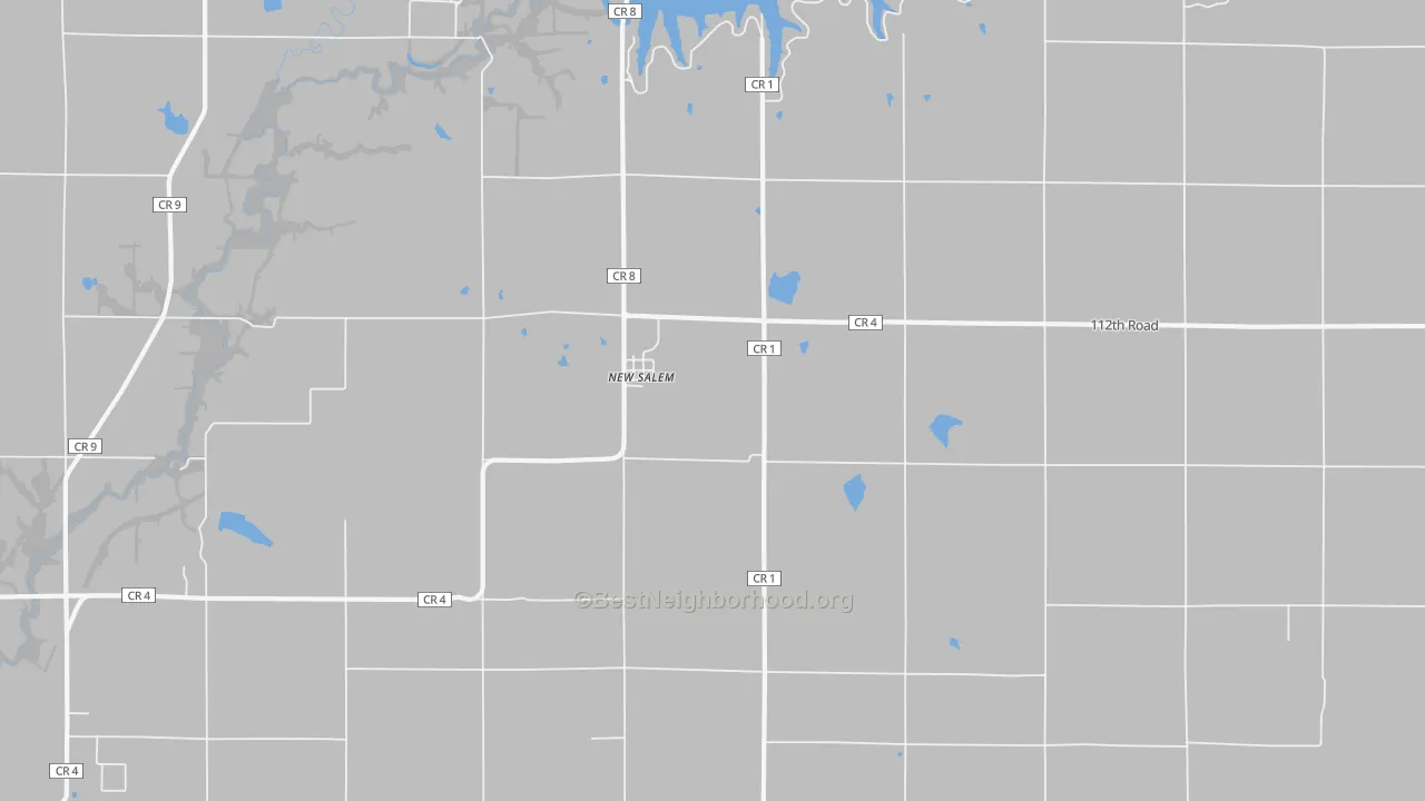 Transit Grade map of New Salem, KS