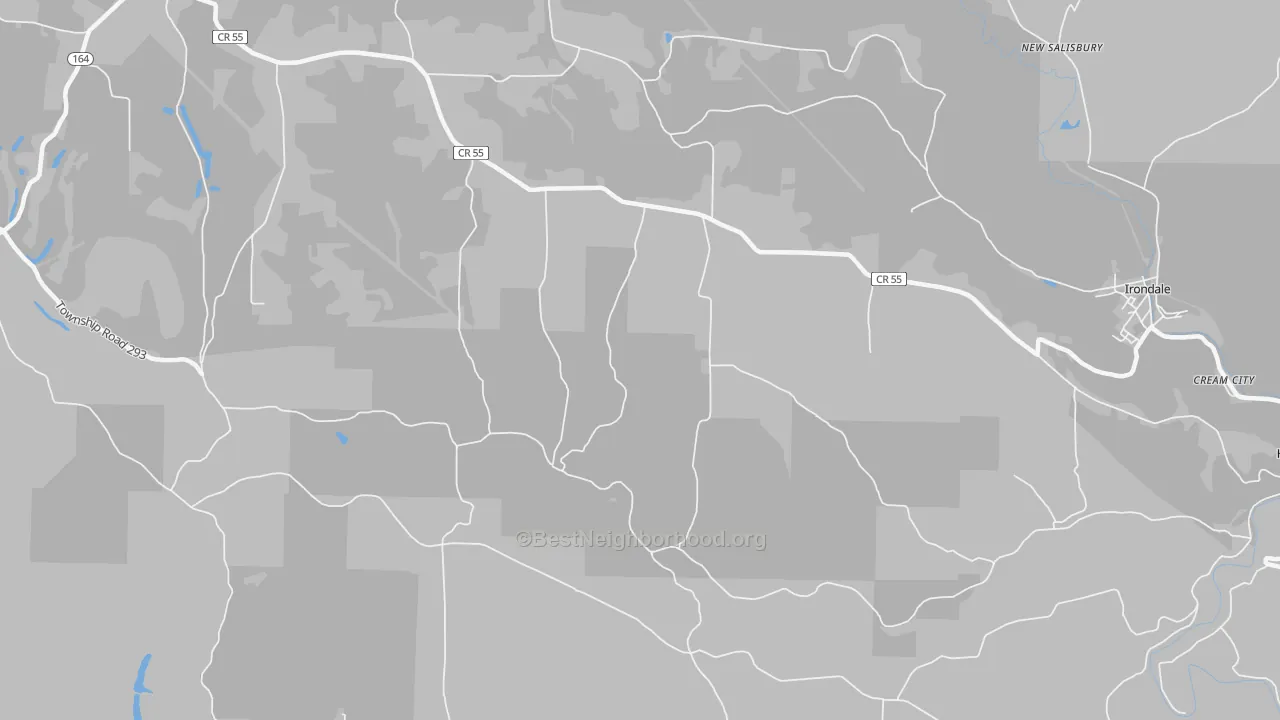 Transit Grade map of New Salisbury, OH
