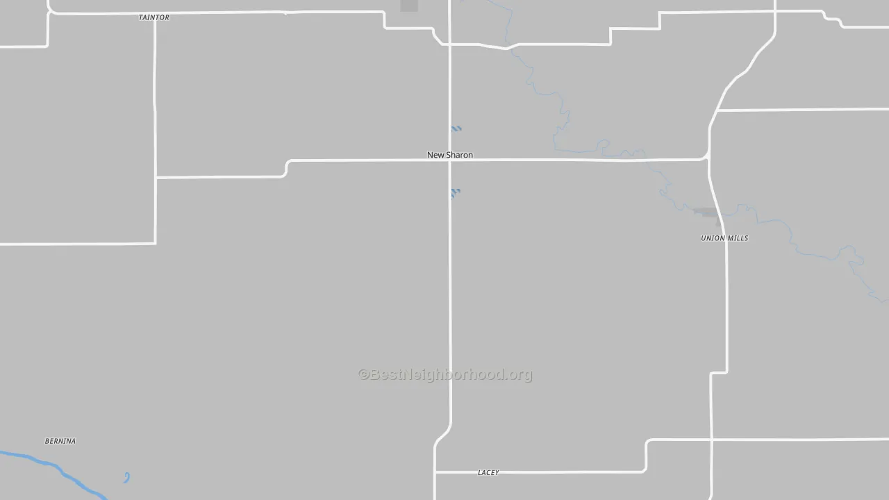 Transit Grade map of New Sharon, IA